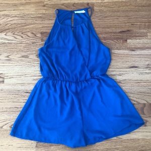 Royal blue romper. Size S